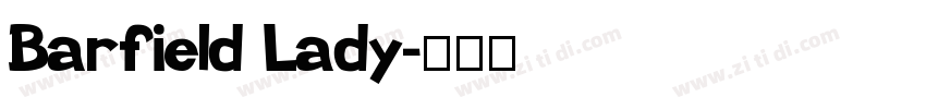Barfield Lady字体转换
